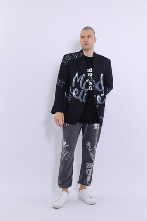 23SS Chic Hand Printed Suit